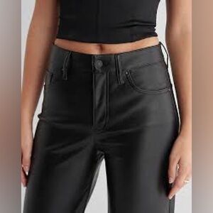 Express burgundy size ten R modern straight Super High-Waisted Pants